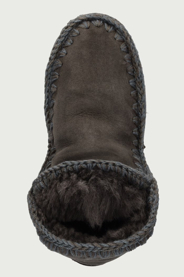 Eskimo 18 Glitter Logo śniegowce damskie zamszowe Mou MU.FW101050A.BKOL zielony
