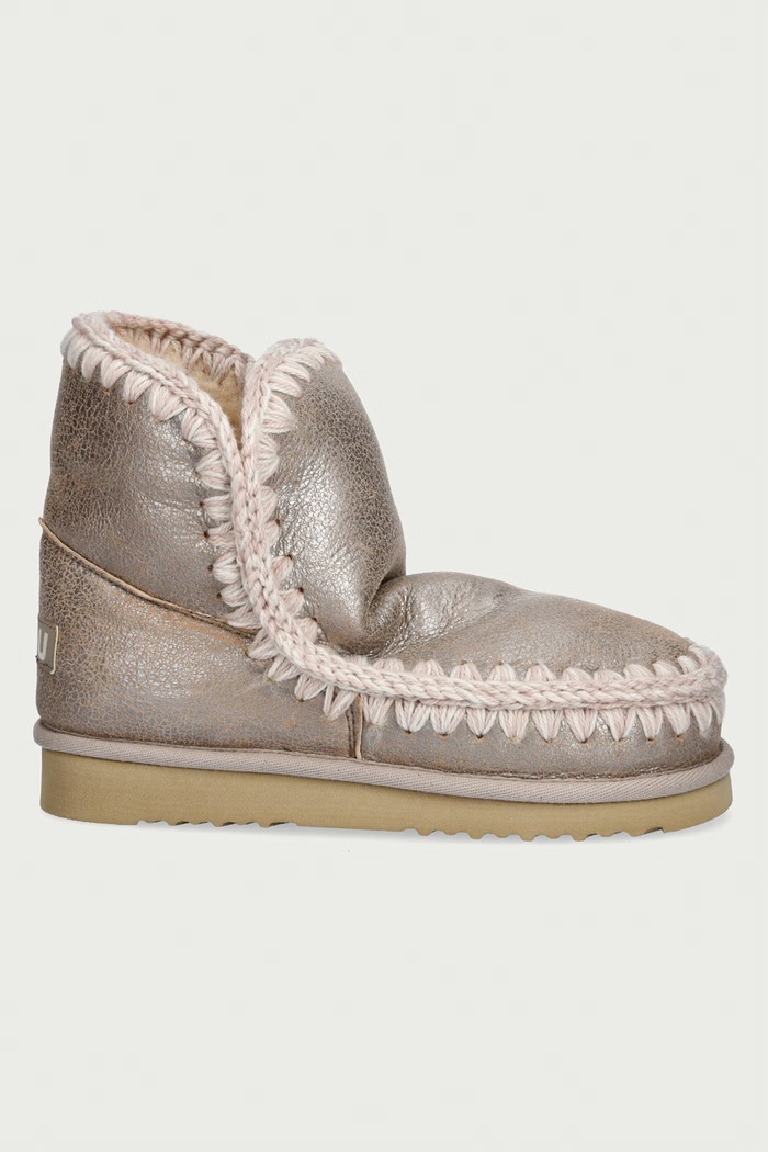 Mou Eskimo 18 μπότες χιονιού Γυναικείες σουέτ MU.FW101001B.STME γκρί AW26