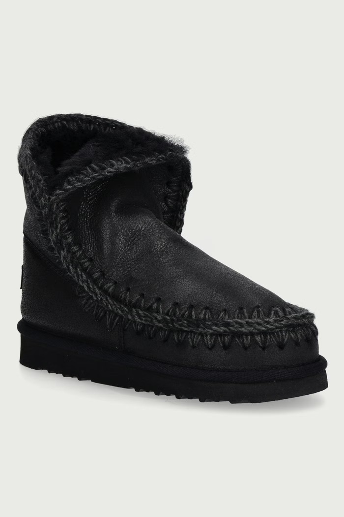 Mou Eskimo 18 snehule dámske nubukové čierna MU.FW101001B.CBKG