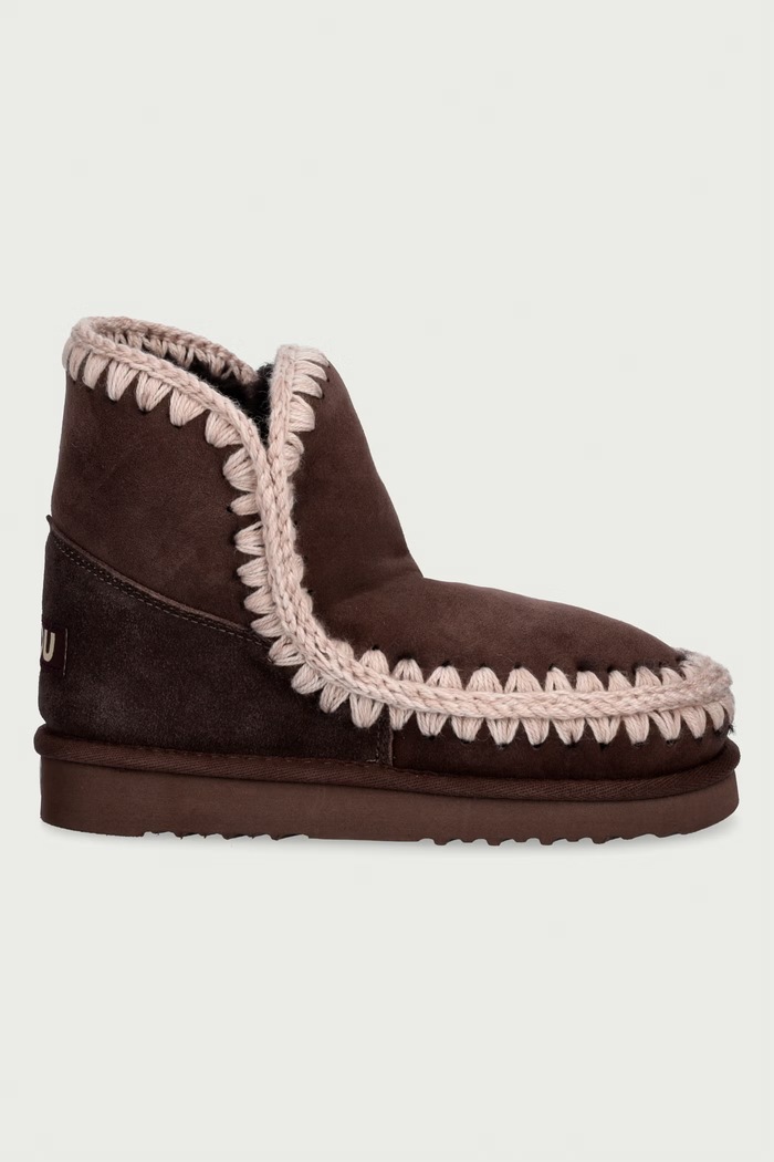 Mou Eskimo 18 μπότες χιονιού Γυναικείες σουέτ MU.FW101001A.MOCHA καφέ AW26
