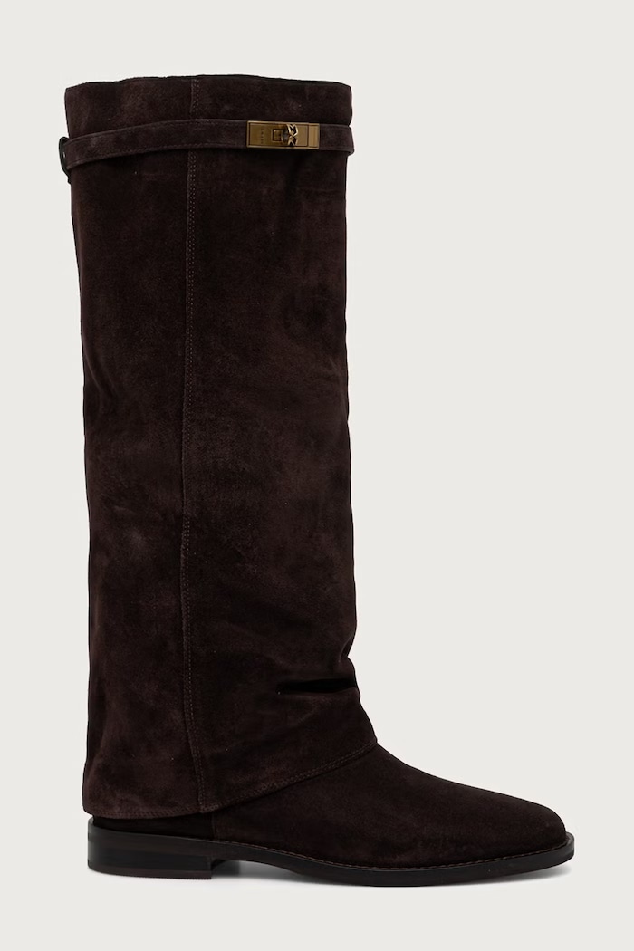 Nokwol Visoke čizme za žene od kože Vespa Brown Double Dye Suede Vespa.Brown.Double smeđa AW26