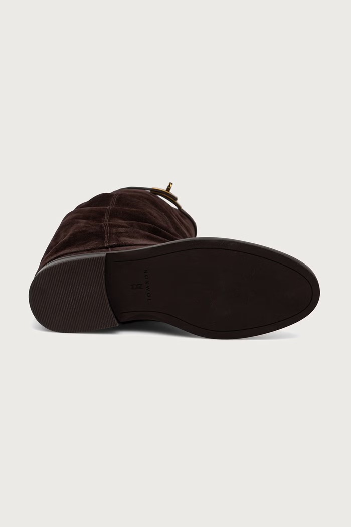 Visoke čizme za žene od kože Vespa Brown Double Dye Suede Nokwol smeđa Vespa.Brown.Double