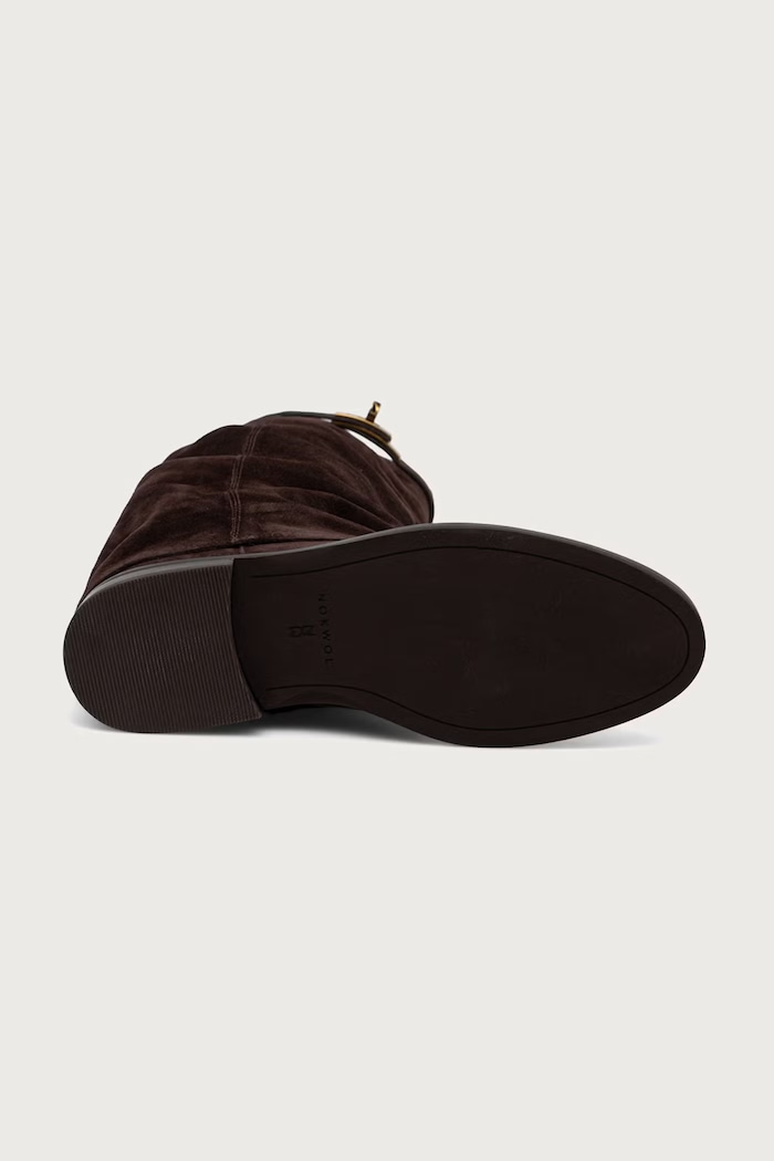 Visoke čizme za žene od kože Vespa Brown Double Dye Suede Nokwol smeđa Vespa.Brown.Double