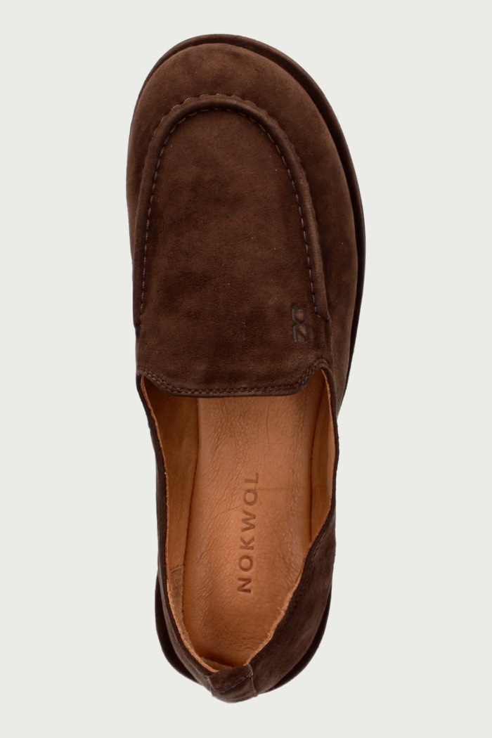 Mokasíny dámske semišové Rumi Chocolate Suede Nokwol Rumi.Chocolate.Suede hnedá