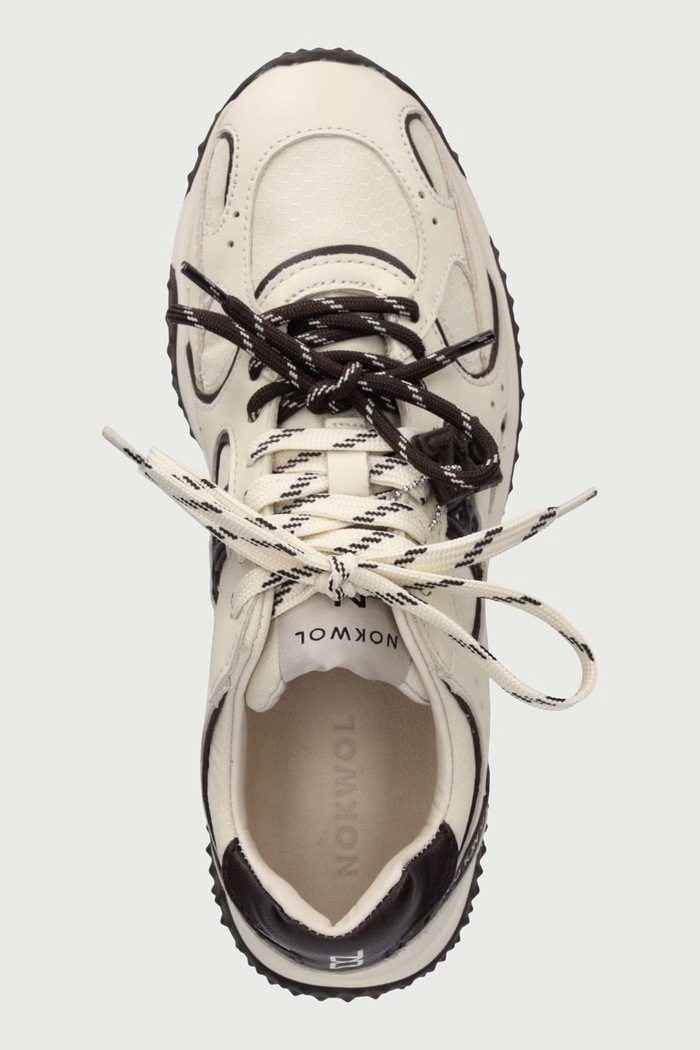 Neo Bone Multi sneakers γυναικεία δερμάτινα Nokwol Neo.Bone.Multi μπεζ