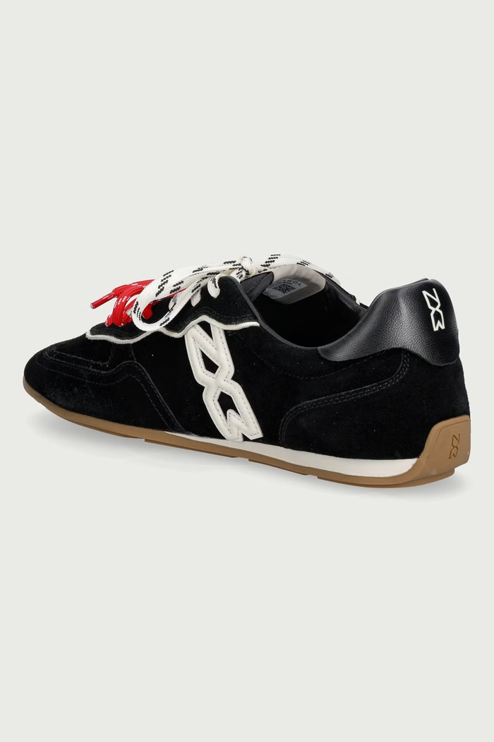 Παπούτσια Nokwol Method Black Suede sneakers γυναικεία σουέτ Method.Black.Suede μαύρο