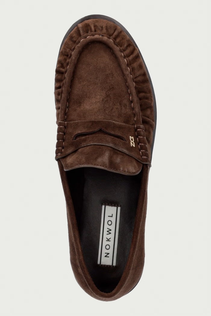 Mokasini ženski semišasti Haven Chocolate Suede Nokwol Haven.Chocolate.Suede rjava