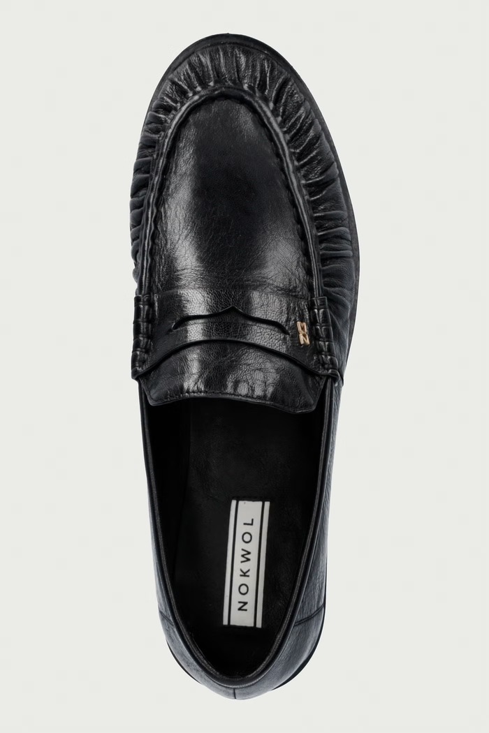 Μοκασίνια Γυναικεία δερμάτινα Haven Black Athena Nokwol Haven.Black.Athena μαύρο