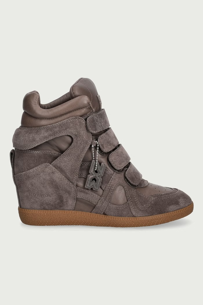 Nokwol Eden Smog Leather Suede superge ženske semišaste Eden.Smog.Leather.Suede rjava AW26
