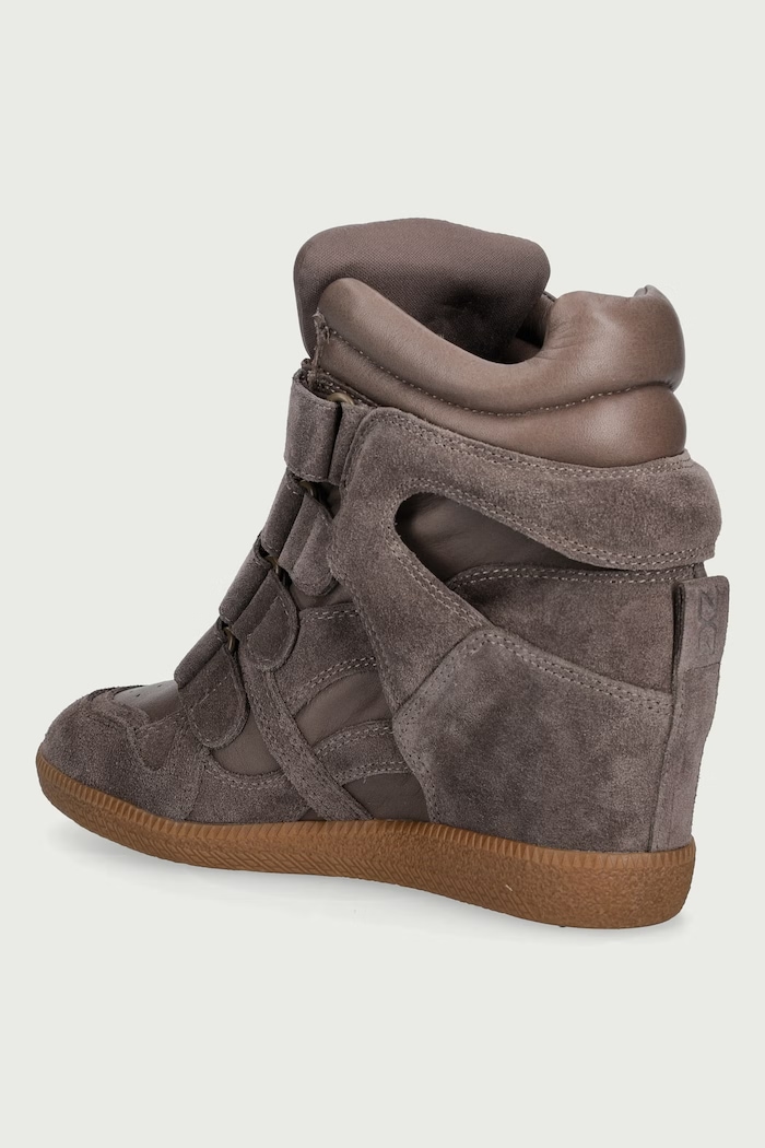 Obutev Nokwol Eden Smog Leather Suede superge ženske semišaste Eden.Smog.Leather.Suede rjava