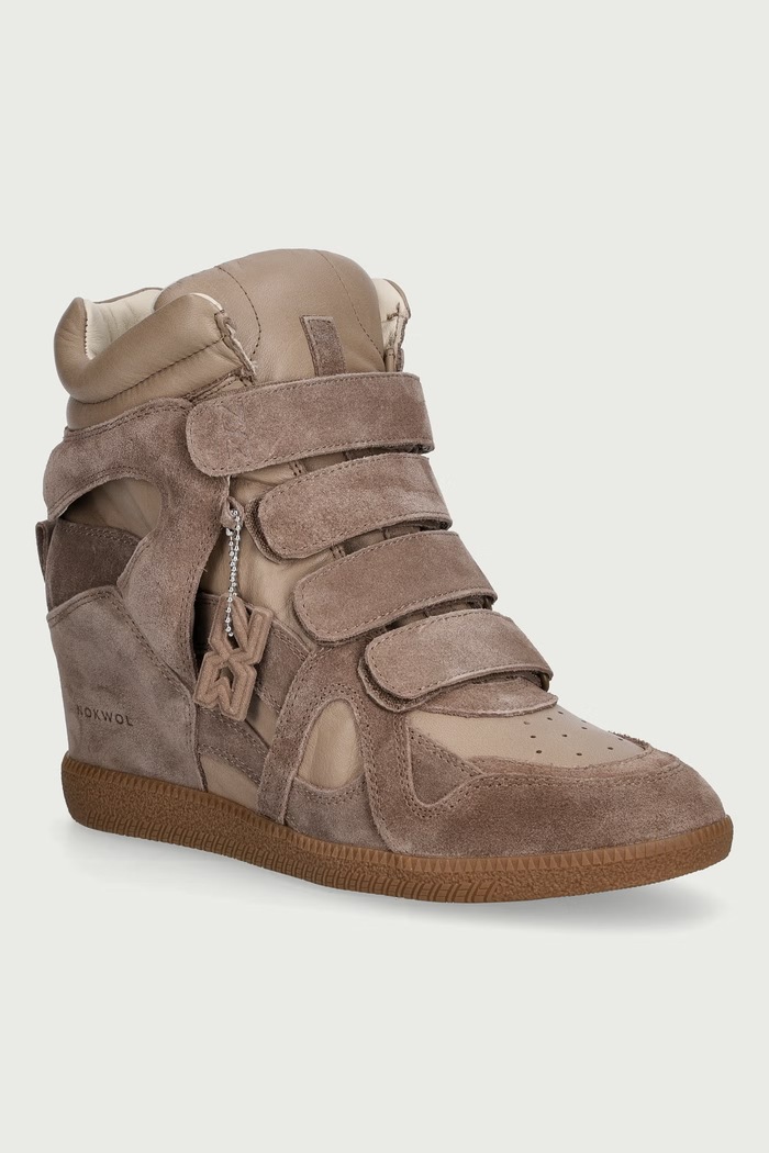 Nokwol Eden Marmo Leather superge ženske semišaste bež Eden.Marmo.Leather