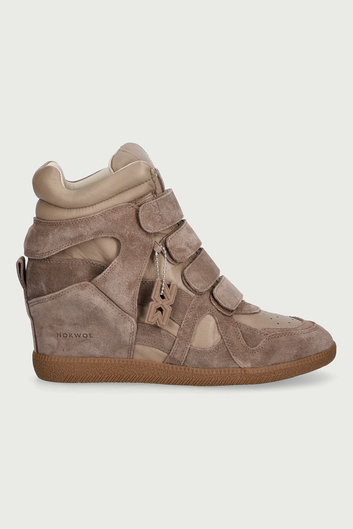 Nokwol Eden Marmo Leather superge ženske semišaste Eden.Marmo.Leather bež AW26