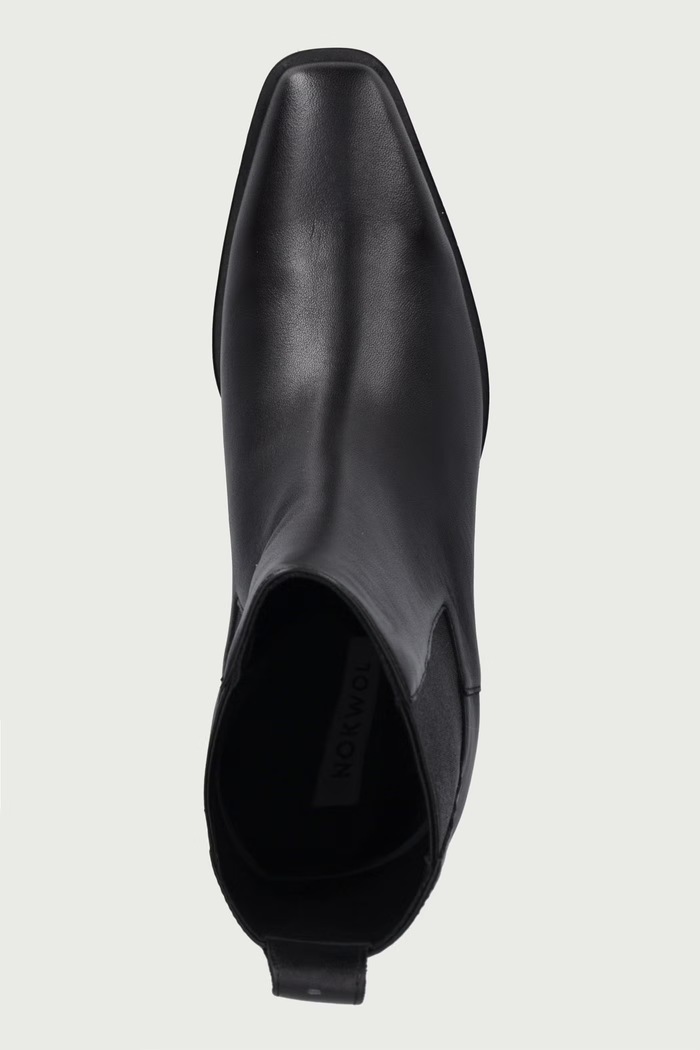 Μποτάκια Γυναικεία δερμάτινα Dusi Black Leather Nokwol Dusi.Black.Leather μαύρο