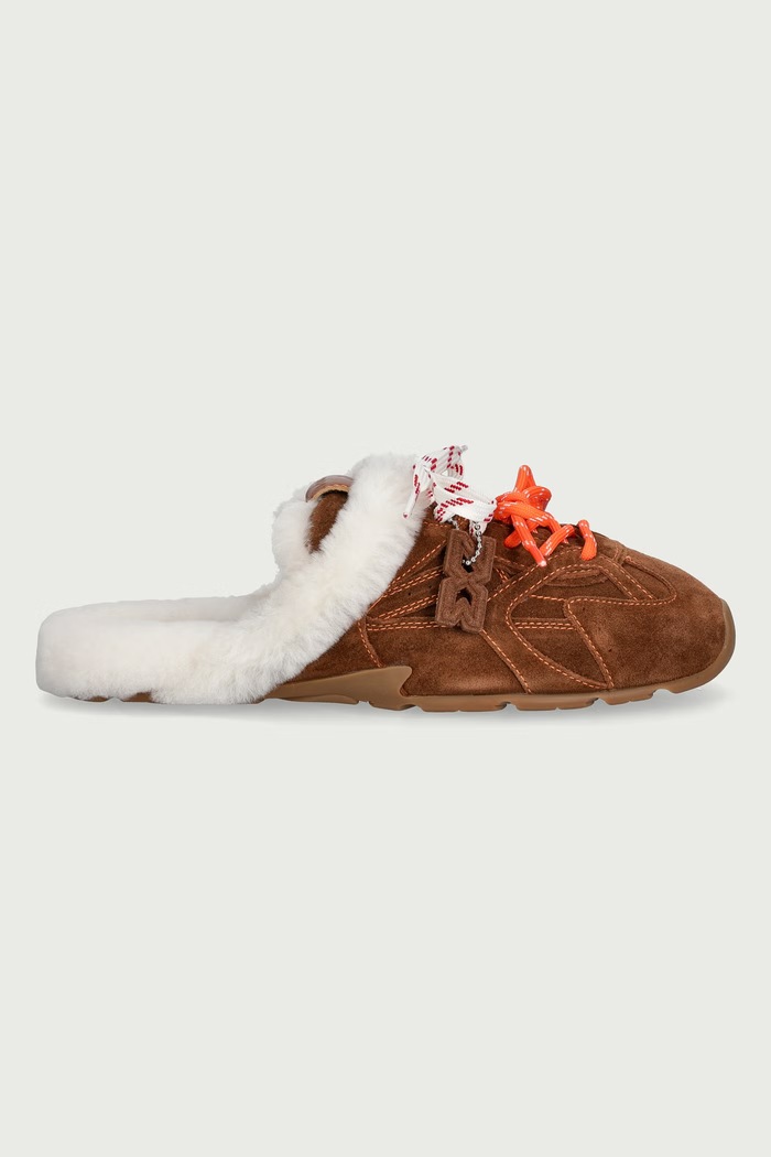 Nokwol Papuče dámske semišové Atlas Mule Tan Suede Atlas.Mule.Tan.Suede hnedá AW26