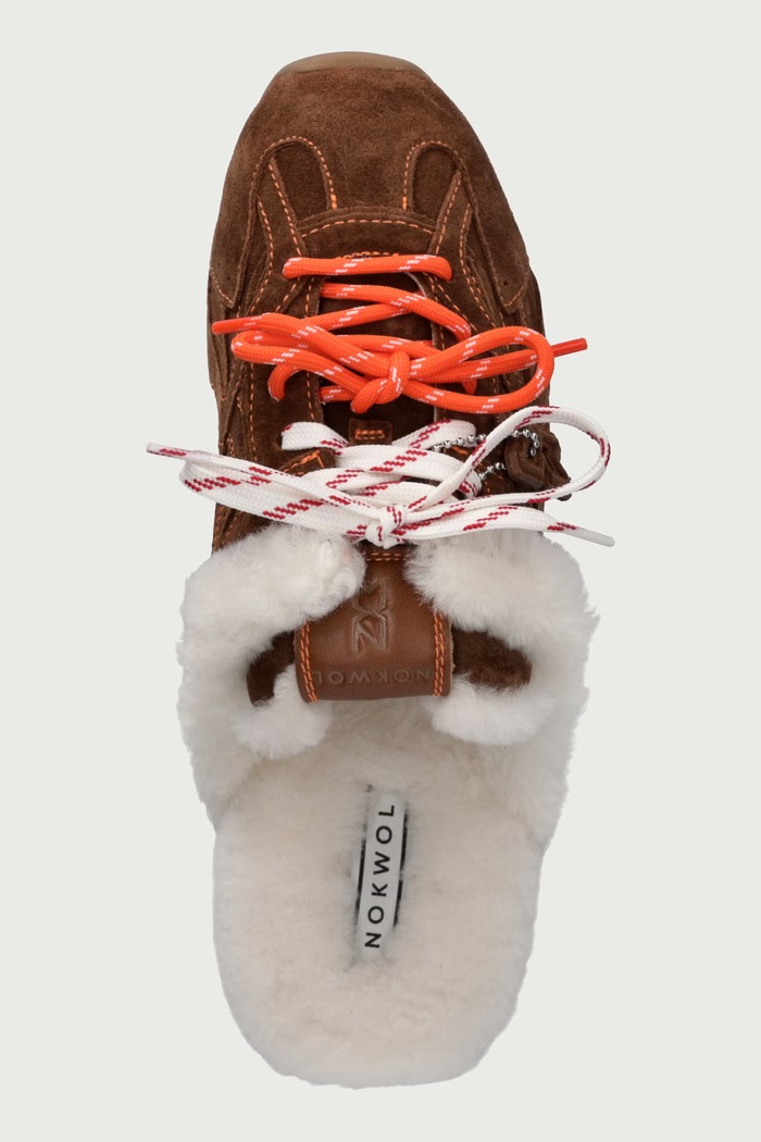 Papuče dámske semišové Atlas Mule Tan Suede Nokwol Atlas.Mule.Tan.Suede hnedá