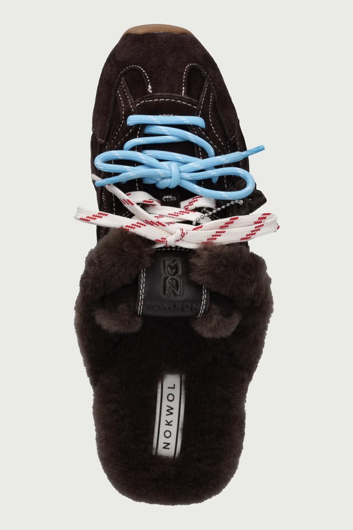 Papuče dámske kožené Atlas Mule Brown Suede Nokwol Atlas.Mule.Brown.Suede hnedá