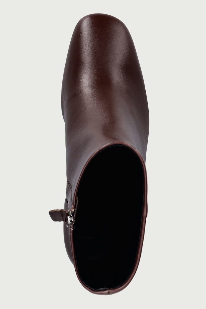 Botki damskie skórzane KAROL Souliers Martinez KAROL.DK.BROWN brązowy