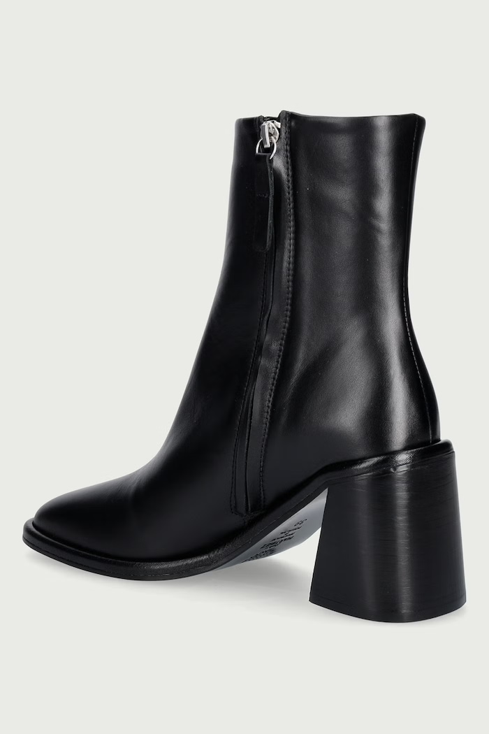 Obuv Souliers Martinez Členkové čižmy dámske kožené TERUEL TERUEL.BLACK čierna