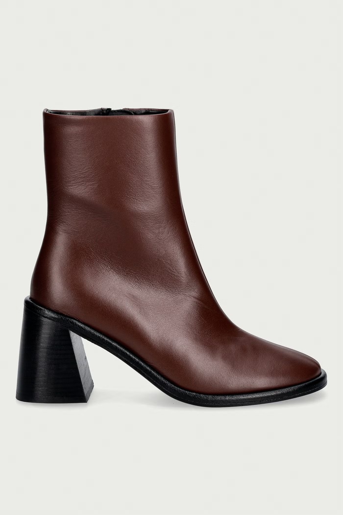 Souliers Martinez gležnjače za žene od kože TERUEL TERUEL.DK.BROWN smeđa AW26