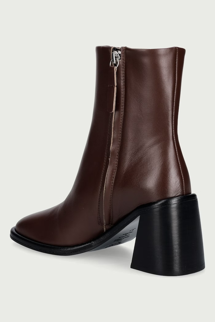 Obuwie Souliers Martinez Botki damskie skórzane TERUEL TERUEL.DK.BROWN brązowy