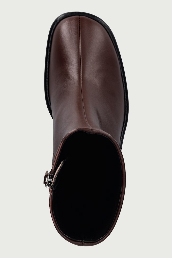 Botki damskie skórzane TERUEL Souliers Martinez TERUEL.DK.BROWN brązowy