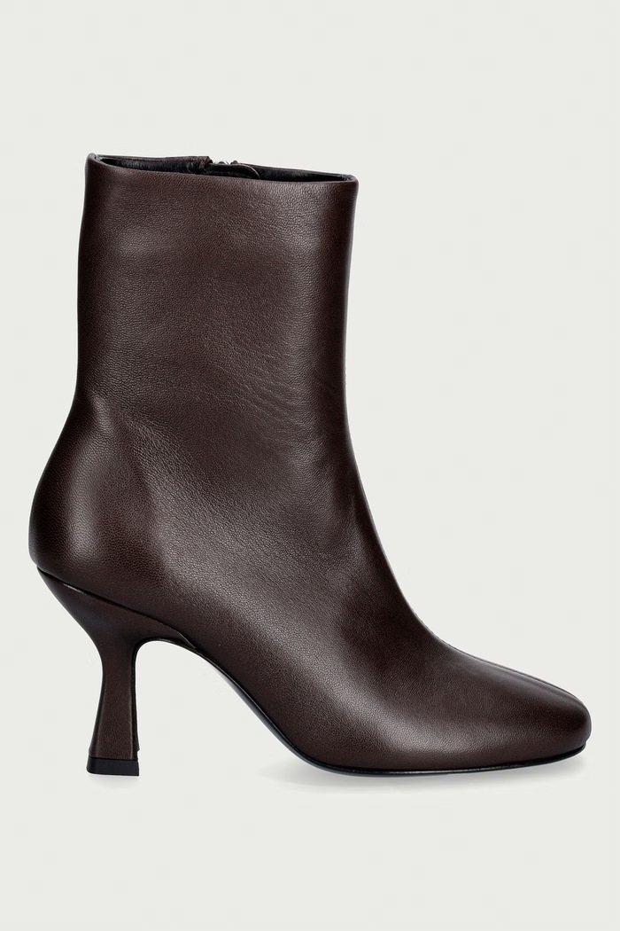 Souliers Martinez gležnjače za žene od kože TALIN TALIN.DK.BROWN smeđa AW26