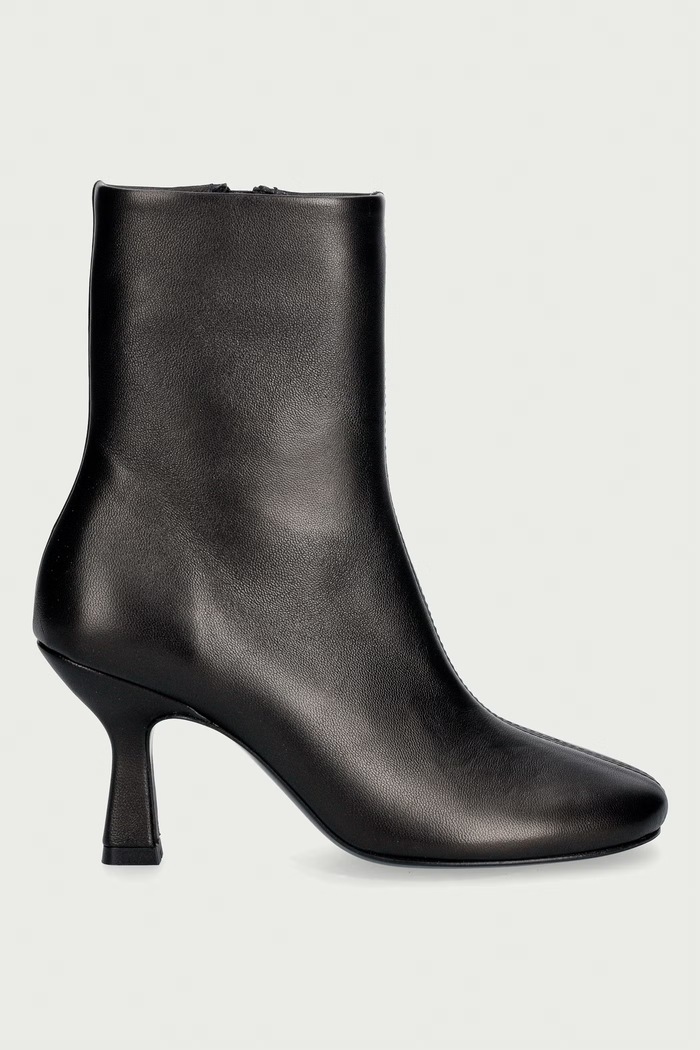 Souliers Martinez gležnjače na tanku potpeticu za žene od kože TALIN TALIN.BLACK crna AW26