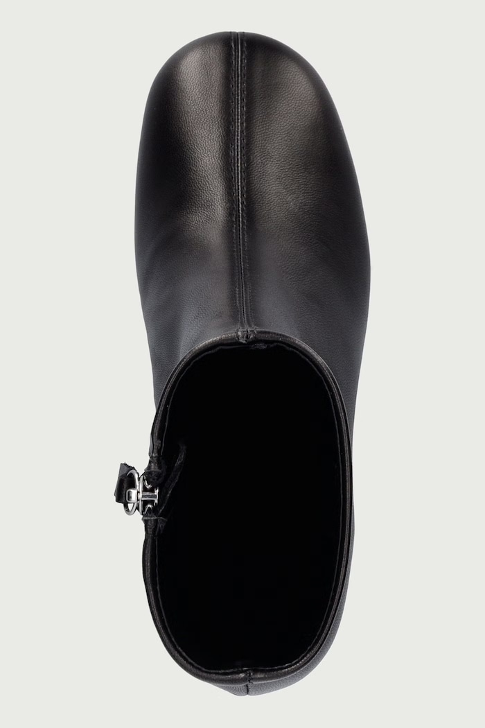 Členkové čižmy na ihličkovom podpätku dámske kožené TALIN Souliers Martinez TALIN.BLACK čierna
