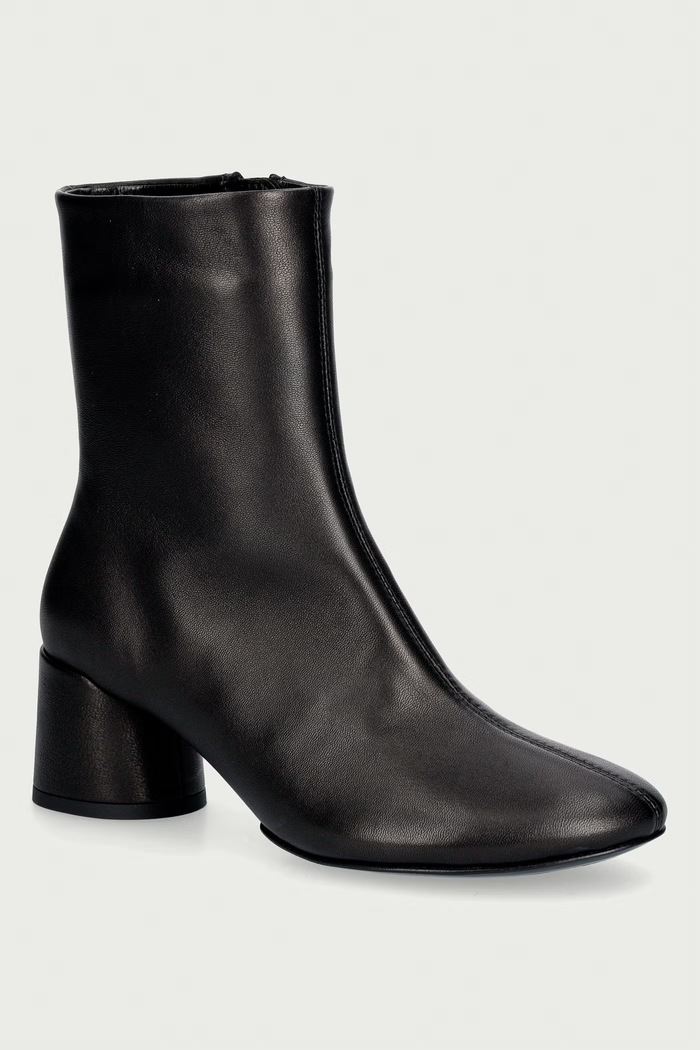Souliers Martinez gležnjače za žene od kože FLAVIA crna FLAVIA.BLACK