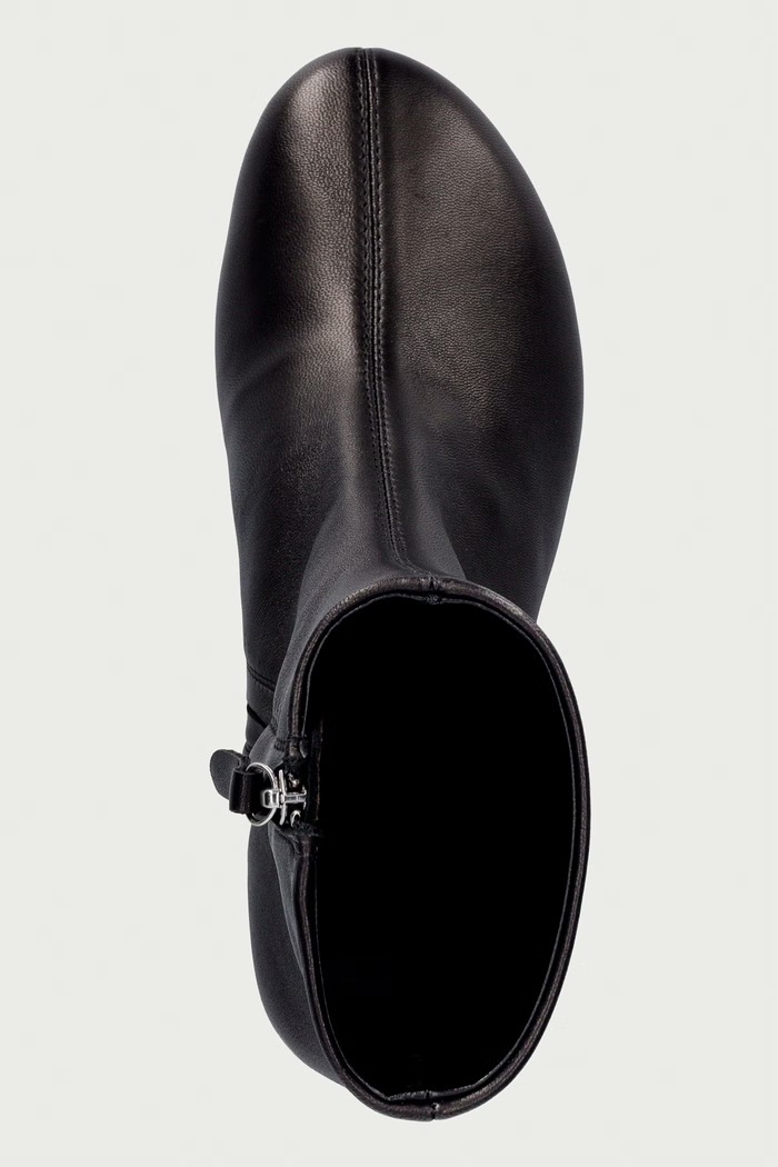 Souliers Martinez gležnjače za žene od kože FLAVIA crna FLAVIA.BLACK