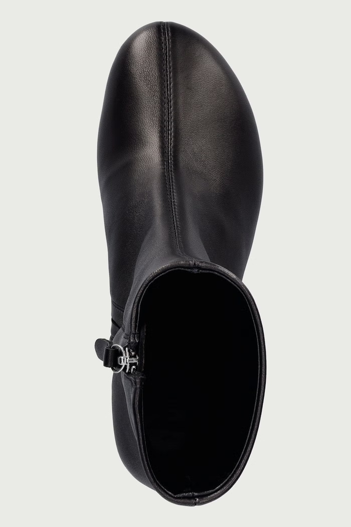 Členkové čižmy dámske kožené FLAVIA Souliers Martinez FLAVIA.BLACK čierna