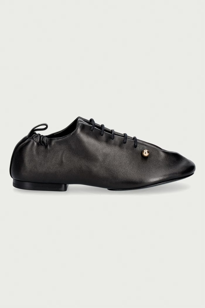 Souliers Martinez Половинки обувки дамски от кожа ALBA ALBA.BLACK черен AW26