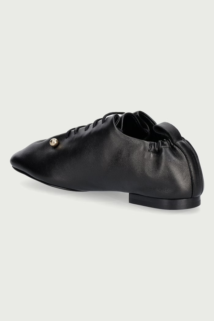 Obuwie Souliers Martinez Półbuty damskie skórzane ALBA ALBA.BLACK czarny