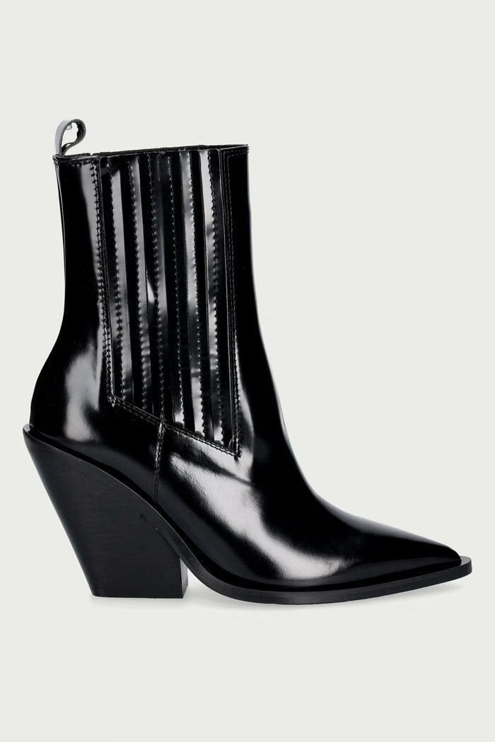 Souliers Martinez čizme za žene od kože VEGAS VEGAS.BLACK crna AW26