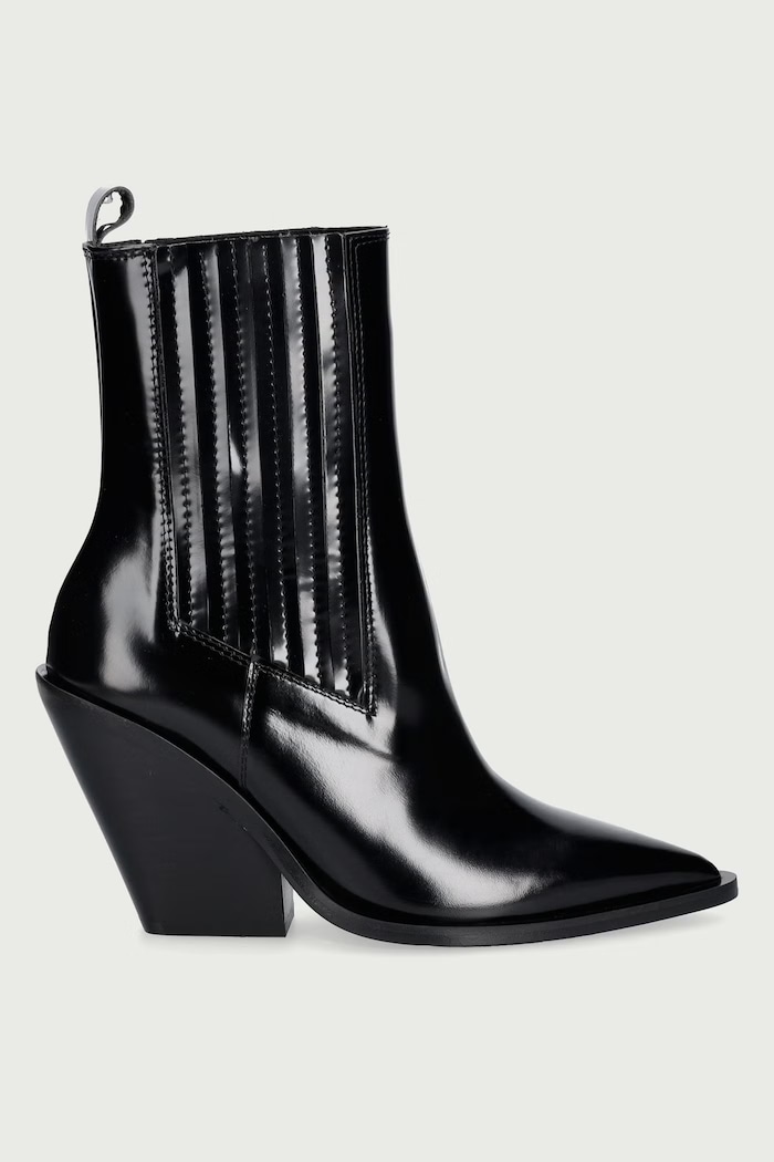 Souliers Martinez Sztyblety damskie skórzane VEGAS VEGAS.BLACK czarny AW26