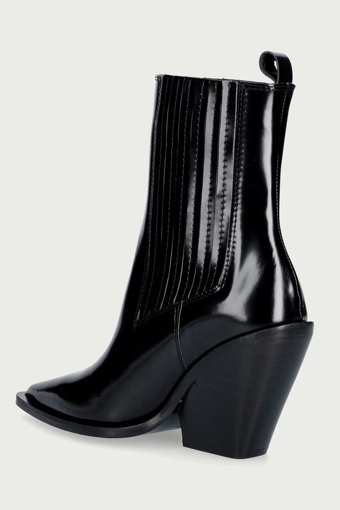 Obuća Souliers Martinez čizme za žene od kože VEGAS VEGAS.BLACK crna