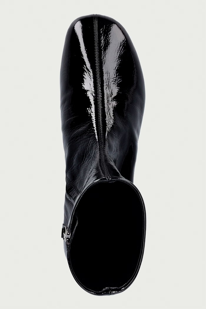 Souliers Martinez gležnjače za žene od kože MOLLI crna MOLLI.BLACK