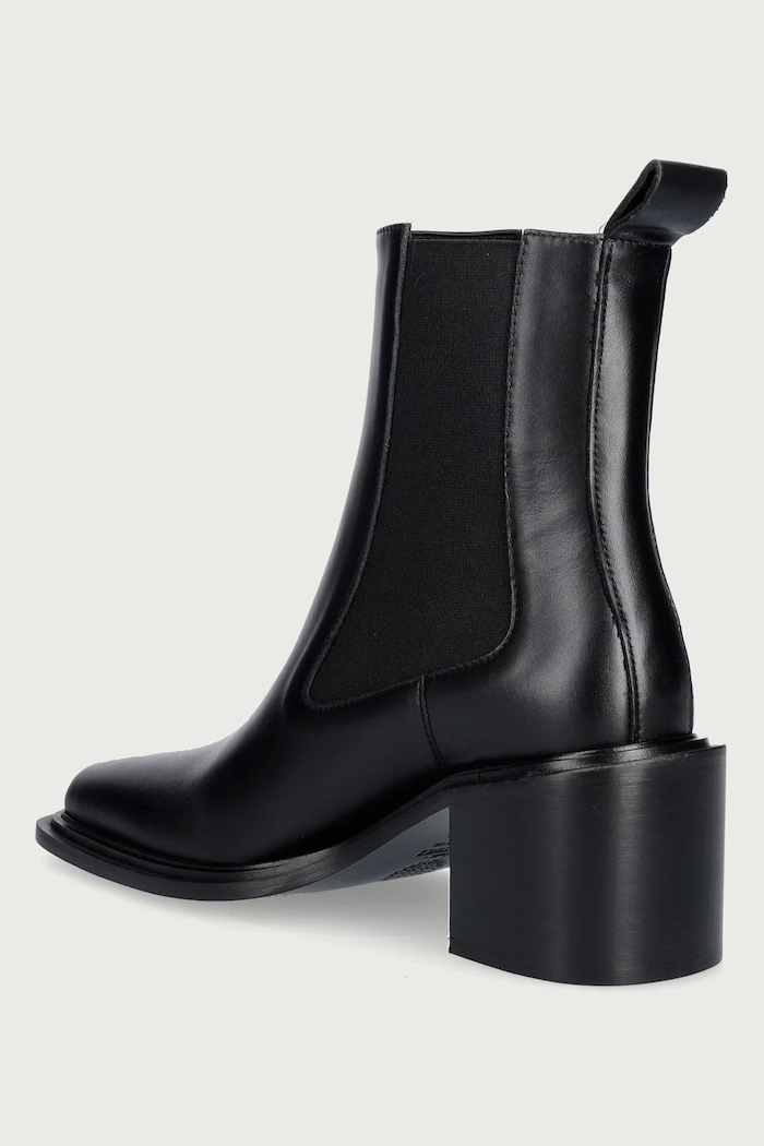 Obuwie Souliers Martinez Sztyblety damskie skórzane DALLAS DALLAS.BLACK czarny