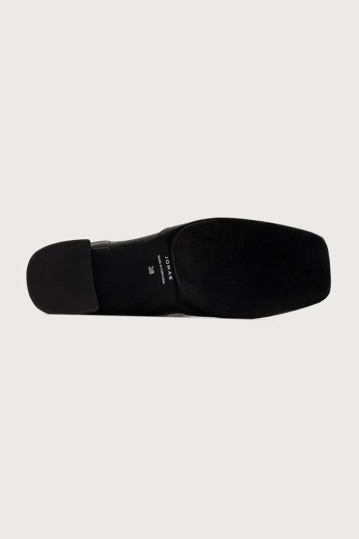 Jonak kozaki na słupku damskie AUGUSTA CUIR/STRETCH 3900263 czarny