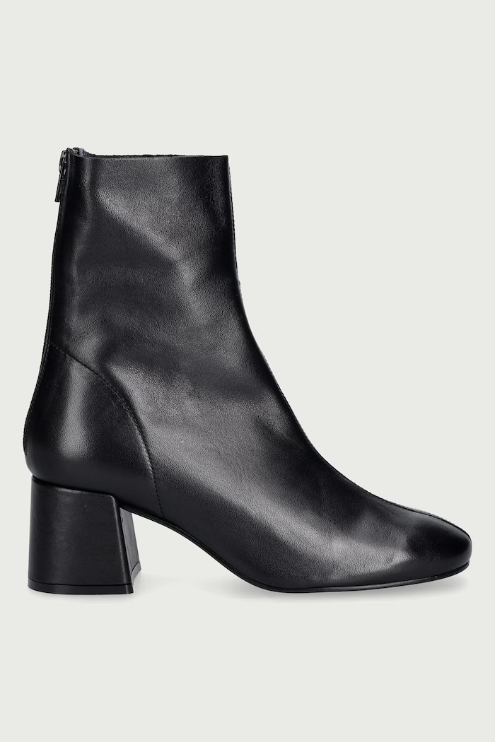 Jonak Botki damskie skórzane DENONIE CUIR SOUPLE 3900204 czarny AW26