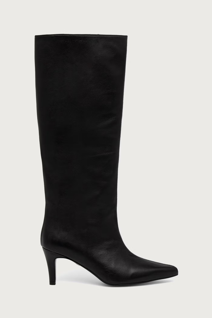Jonak kozaki damskie skórzane DELAINE CUIR SOUPLE 3900191 czarny AW26