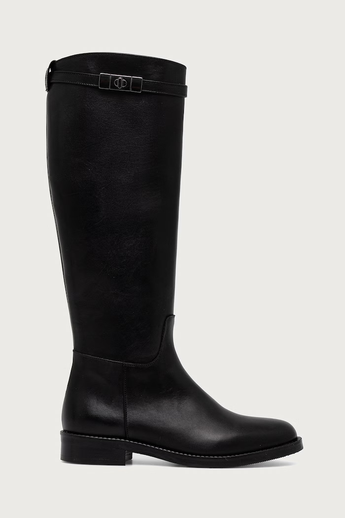 Jonak kozaki damskie skórzane FLY CUIR 3700286 czarny AW26