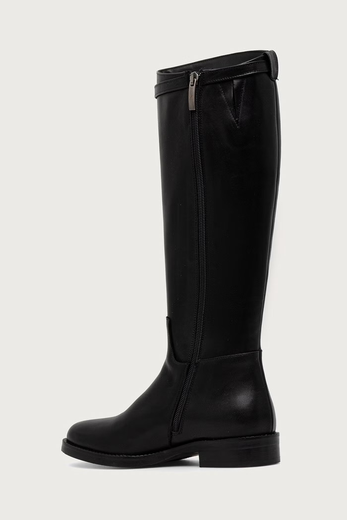Obuwie Jonak kozaki damskie skórzane FLY CUIR 3700286 czarny