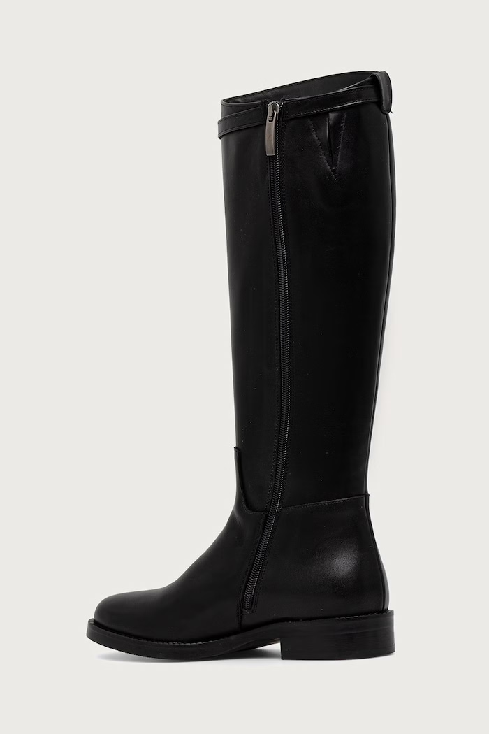 Obuwie Jonak kozaki damskie skórzane FLY CUIR 3700286 czarny