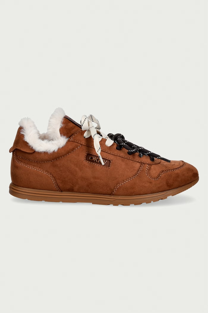 DKNY Amanda Fur sneakers dámske K4654942.LQ1 hnedá AW26