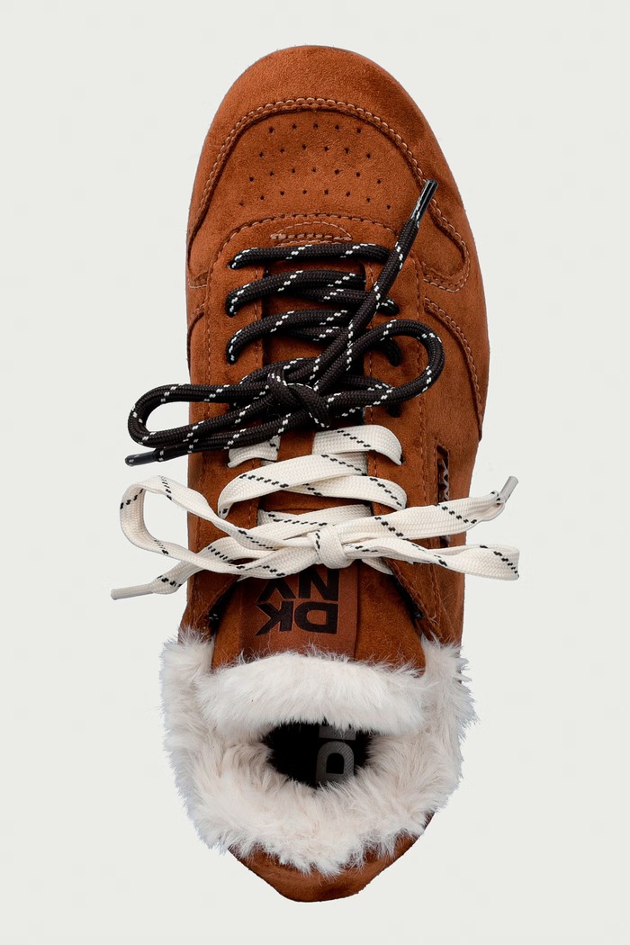 Amanda Fur sneakers dámske DKNY K4654942.LQ1 hnedá