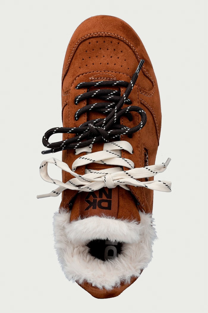 Amanda Fur sneakers dámske DKNY K4654942.LQ1 hnedá