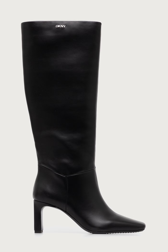 DKNY Kozaki na słupku damskie Karine K4644506.BLK czarny AW26