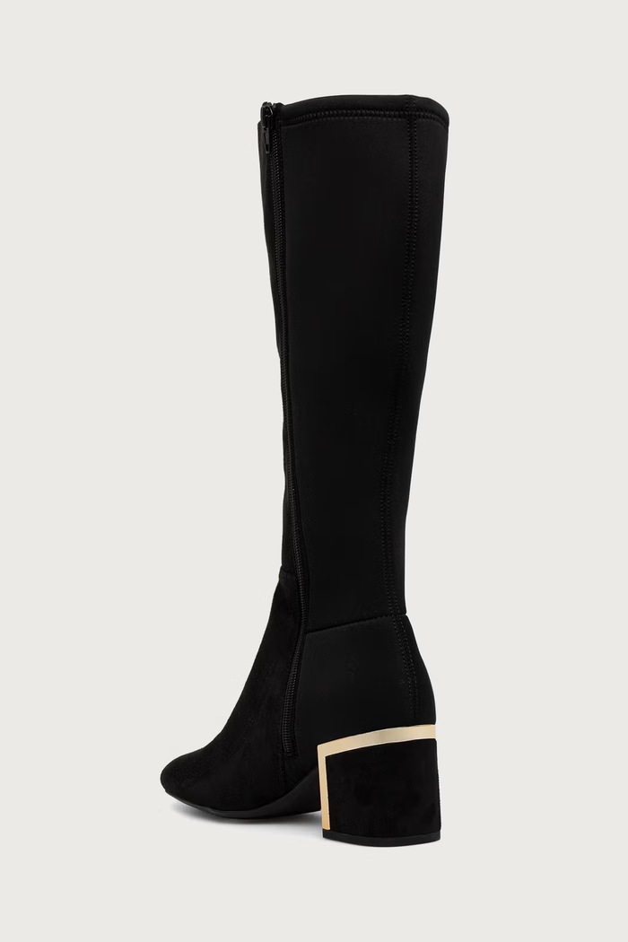 Obuwie DKNY kozaki na słupku damskie Kalevi K4534500.BLK czarny