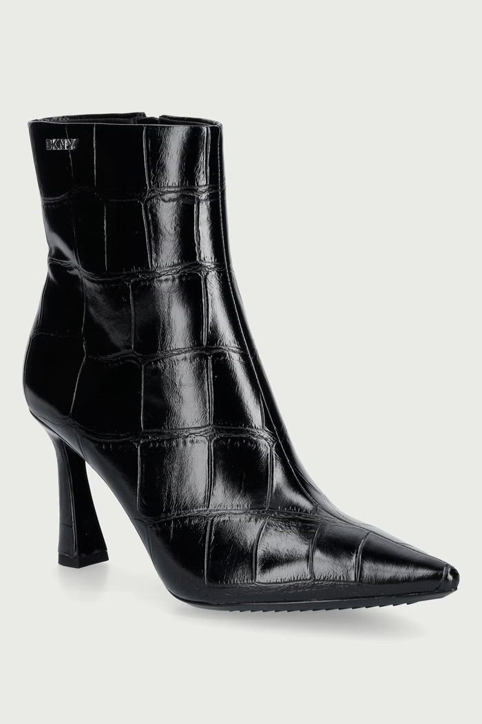 DKNY Členkové čižmy na ihličkovom podpätku dámske Cayden čierna K4693307.BLK